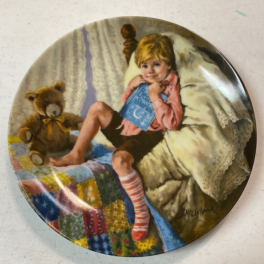Vintage Reco 1984 “Diddle, Diddle Dumpling” By John McClelland Numbered Plate